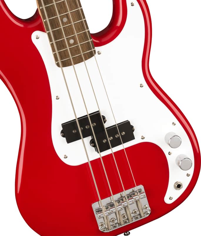 Squier Mini Precision Bass®, Laurel Fingerboard, White Pickguard, Dakota Red image 1