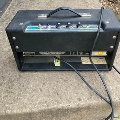 Fender Spring Reverb Unit Head Vintage Silverpanel 70s  Tags Electric Guitar tube head effect - Silver panel black image 4