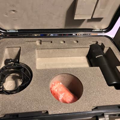 Sony c800 tube mic in excellent condition case+keys PSU shockmount spare tube A+ image 8