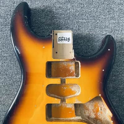 Tobacco Burst HSH Basswood Strat Style Guitar Body image 5