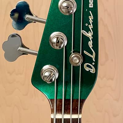 D. Lakin basses Jazz bass - Joe Osborne- Sherwood Green Metallic image 4