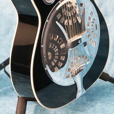 Regal Dobro Acoustic Guitar Black Finish - W/Setup & Bag image 2