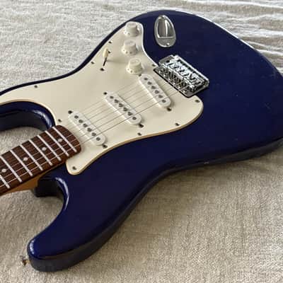2005 Squier Affinity Stratocaster Midnight Blue Rosewood Fretboard image 8