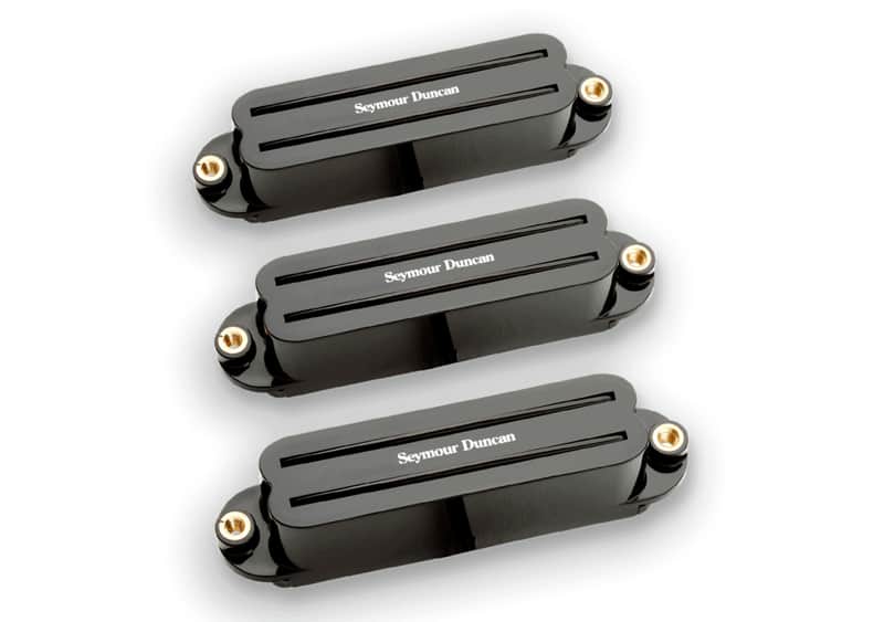Seymour Duncan Hot Rails for Strat 3-piece Humbucker Pickup Set - Black image 1