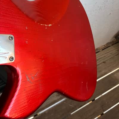 Playing demo link in Description!! Novo Serus J nucleus electric guitar Candy apple red with original case image 16