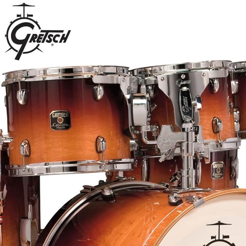 gretsch catalina maple tobacco fade sunburst Floor Model - Gretsch Catalina Maple Mocha Fade Burst 6-Piece Shell Pack  (CMT-E826P-MOF) Includes Bass Drum Pedal