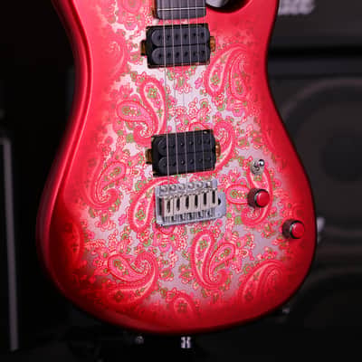 Dhatarattha DST HH Red Paisley – Roasted Maple Neck, Stainless Steel Frets image 6