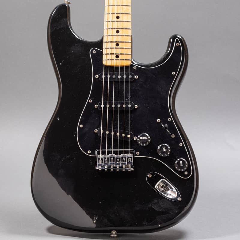 Fender Stratocaster Hardtail 1977, Black image 1