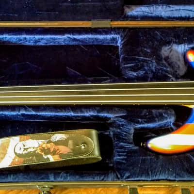 Bass Captain America ??? Red/White/Blue Fretless, with case. MARVEL, New information Feb. 9 image 2