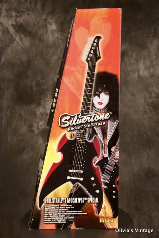 Silvertone PAUL STANLEY PS AP 1 Apocalypse Special KISS guitar w