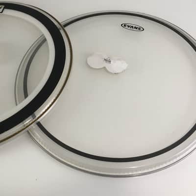 Aquarian Super Kick II Bass Drum Batter Head 22” + Evans 22” EMAD Kick Pads Falam Slam image 4
