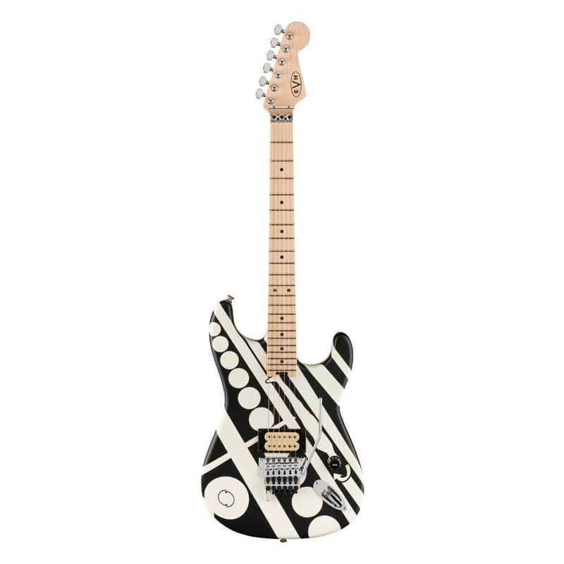 EVH Striped Electric Guitar - Satin Crop Circled image 1