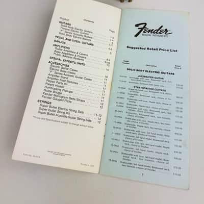 Fender Suggested Retail Price List 1977 image 3