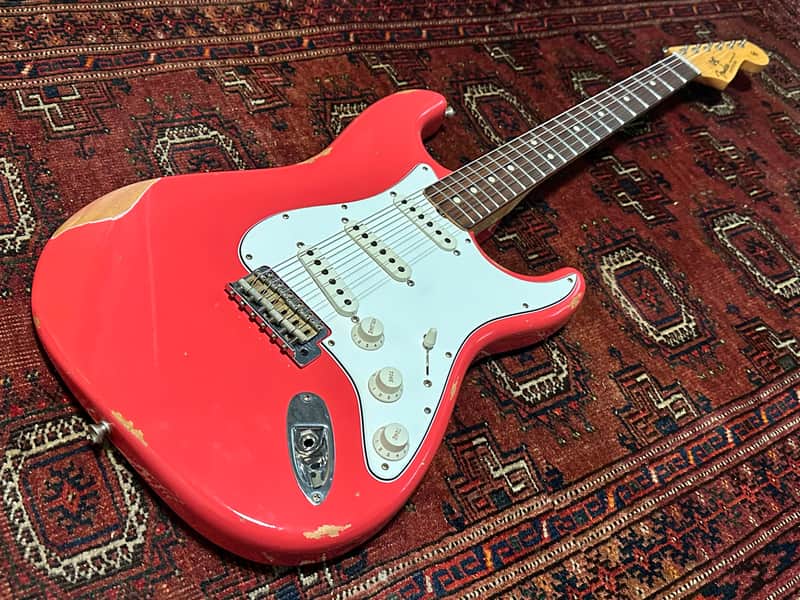 Fender Custom Shop '60 Reissue Relic Stratocaster 2022 Fiesta Red image 1