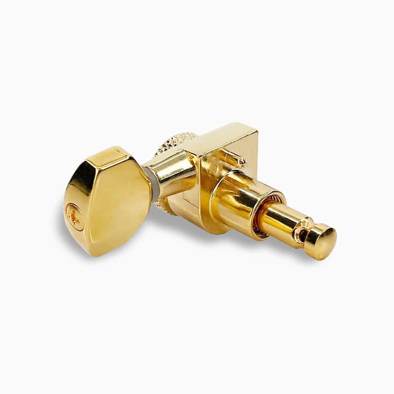 True Lok by True Tune True Lok Mini Locking Tuners - 6-In-Line Single Pin - Gold Finish - New image 1