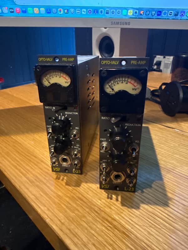 2x VSI L-23 tube mic pre PAIR 500 series image 1
