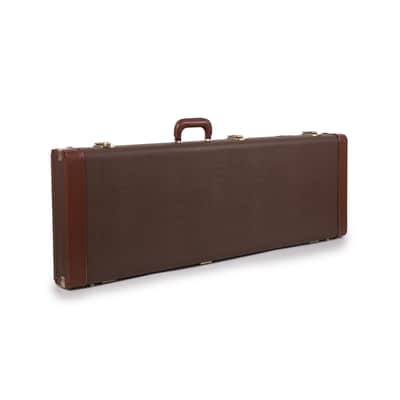 Deluxe Hard-Shell Wood Case Electric Guitars-Brown image 2