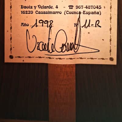 Vicente Carrillo 1998 Torres Style Classical Guitar - amazing blend of power and elegance - check video! image 18
