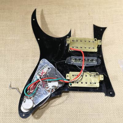 Pickguard Loaded Silver Black, Genuine 2005 Ibanez RG350EX INF4 INFS3 INF3 Same Day Shipping #DR10 image 3