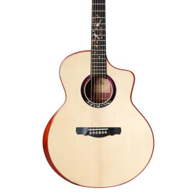 Natasha JC30 (Spruce) - Sitka Spruce and Purpleheart Acoustic Guitar 2023 - Gloss image 3