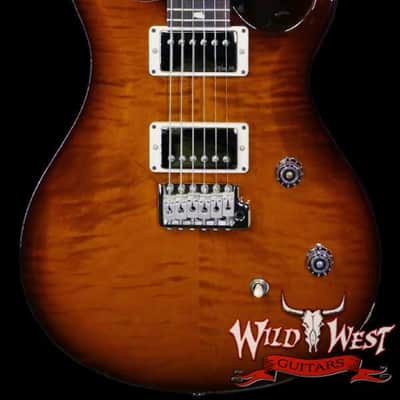 Paul Reed Smith PRS Wild West Guitars Special Run CE 24 Painted Black Neck 57/08 Pickups Violin Amber Sunburst 7.95 LBS image 1