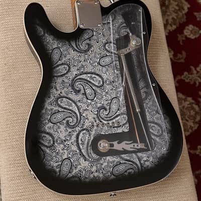 Heroux Guitars Timothy James Signature Semi-Hollow SS T-Style Guitar w/ Forrest Lee Jr. B-Bender - Black Paisley image 7