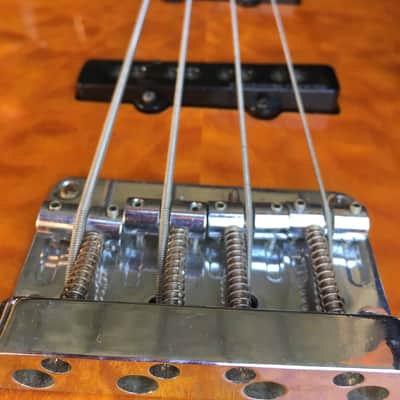Fender Jazz Bass Deluxe 24 Quilt Maple Active Rare 2005 image 3