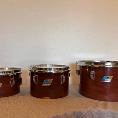Ludwig Concert Toms 8/10/12 Mahogany Cortex image 2