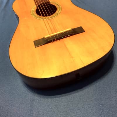 Musima (höchstwahrscheinlich) Wandergitarre 7/8 mensur ≈ 1967–1975 - helle & dunkle Hölzer image 7