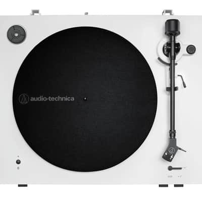 Audio-Technica AT-LP3XBT-White Automatic Belt Drive Turntable Package with Edifier R990BT Bluetooth image 2