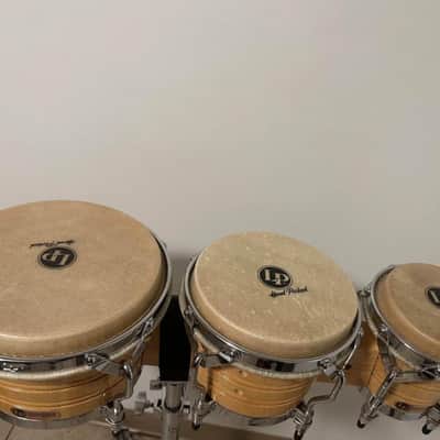 LP-Latin Percussion Generation III Triple Wood Bongos Set - Madera image 2