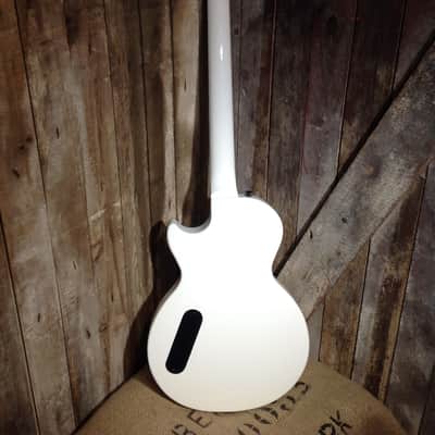 USED EPIPHONE LES PAUL BARITONE GUITAR WHITE image 6