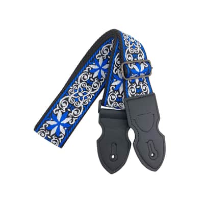 Blue Shackles Embroidered Guitar Strap - Adjustable Punk & Metal Style image 8