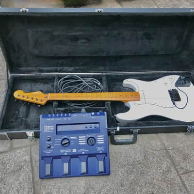Schecter with Roland GR-09 Synth Strat Style Unique One of a Kind late 1970's - White image 4