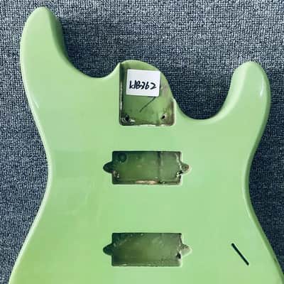Green HH Guitar Basswood DIY Project Body image 4
