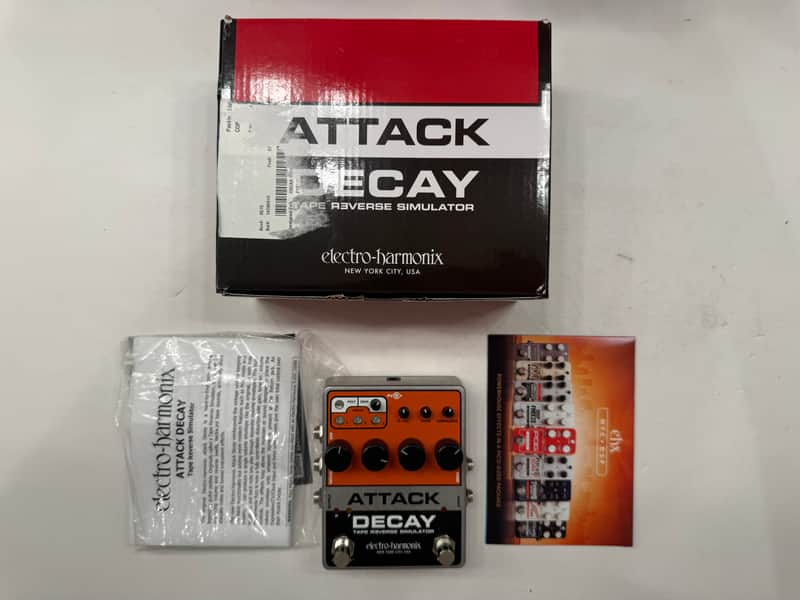 Electro Harmonix Attack Decay Tape Reverse Simulator Guitar Effect Pedal + Box image 1
