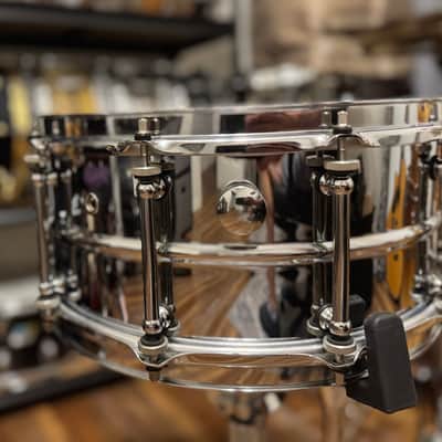 Pearl IP1465 Ian Paice Signature 14x6.5" Stainless Steel Snare Drum 2010s - Chrome Over Steel image 10