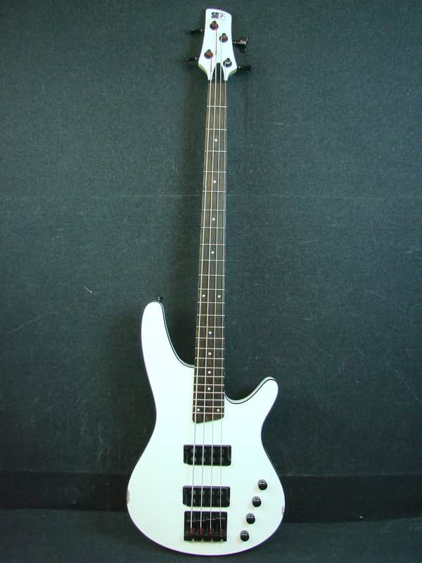 2007 Ibanez SRX2EX2 4-String White Finish Electric Bass Guitar