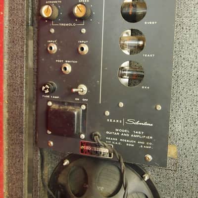 Silvertone Danelectro Sears 1965 Sunburst with amp. image 6