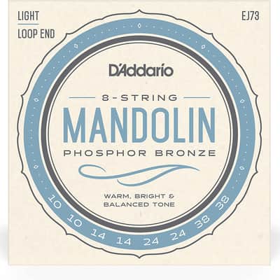 D'Addario EJ73 Mandolin Phosphor Bronze Light J73 Strings 10-38 image 2