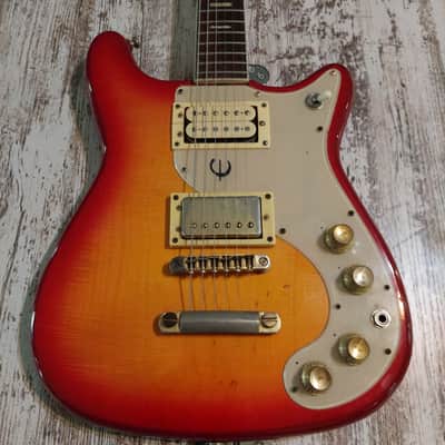 Vintage 1975 Epiphone ET-290 MIJ Matsumoku Crestwood Cherry Sunburst image 15