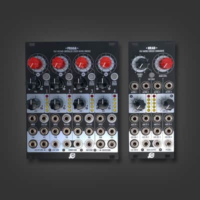 Xaoc Devices Praga + Hrad expander with black and aluminum panels image 1