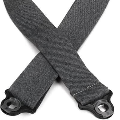 D'Addario 2-inch Nylon Auto Lock Guitar Strap - Skater Grey image 2