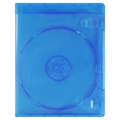 (10) Blu-ray Replacement Cases - 1 Disc Capacity - 12mm - Blue - No Logo - #BRBR12BL image 2