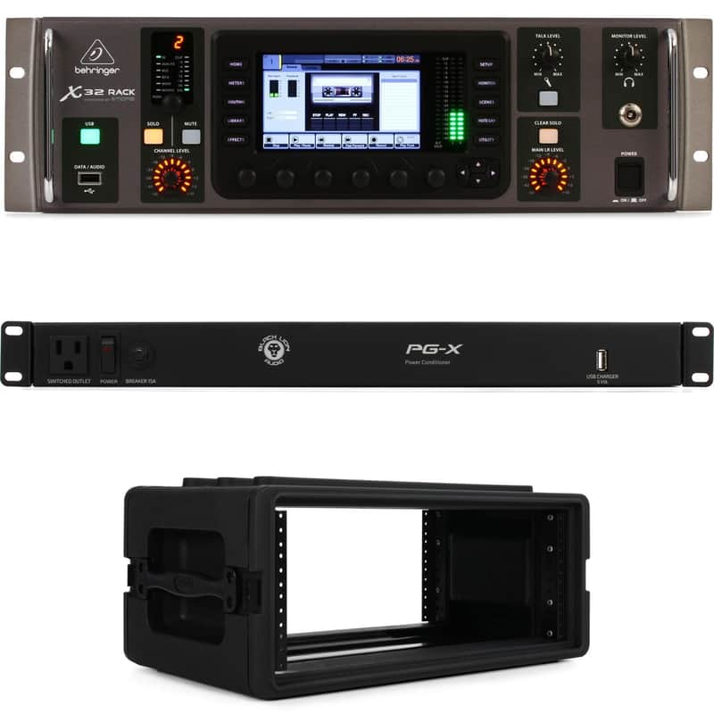 Behringer X32 Rack Digital Mixer Package with Rack Case image 1