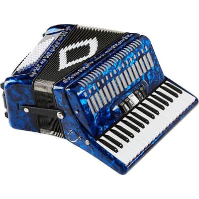 SofiaMari SM 3472 34 Piano 72 Bass Button Accordion Regular Dark Blue Pearl image 2