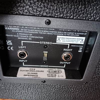 Peavey 212-6 50-Watt Mono/25-Watt Stereo 2x12 inch Cabinet ((with custom cover)) image 5