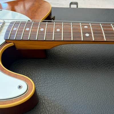 1980s Tokai Breezysound TTE60 Custom Telecaster Burled Tortoiseshell Mahogany Top Hard Case Japan Vintage image 9