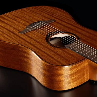 Lag Tramontane T98D Dreadnought Acoustic Guitar with Solid Khaya Top image 7