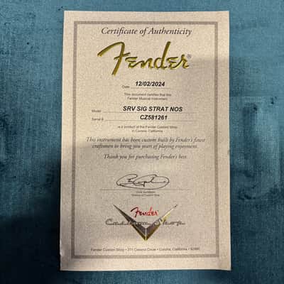 Fender Custom Shop Stevie Ray Vaughan Signature Stratocaster NOS - 3 Color Sunburst - CZ581261 - PLEK'd image 12